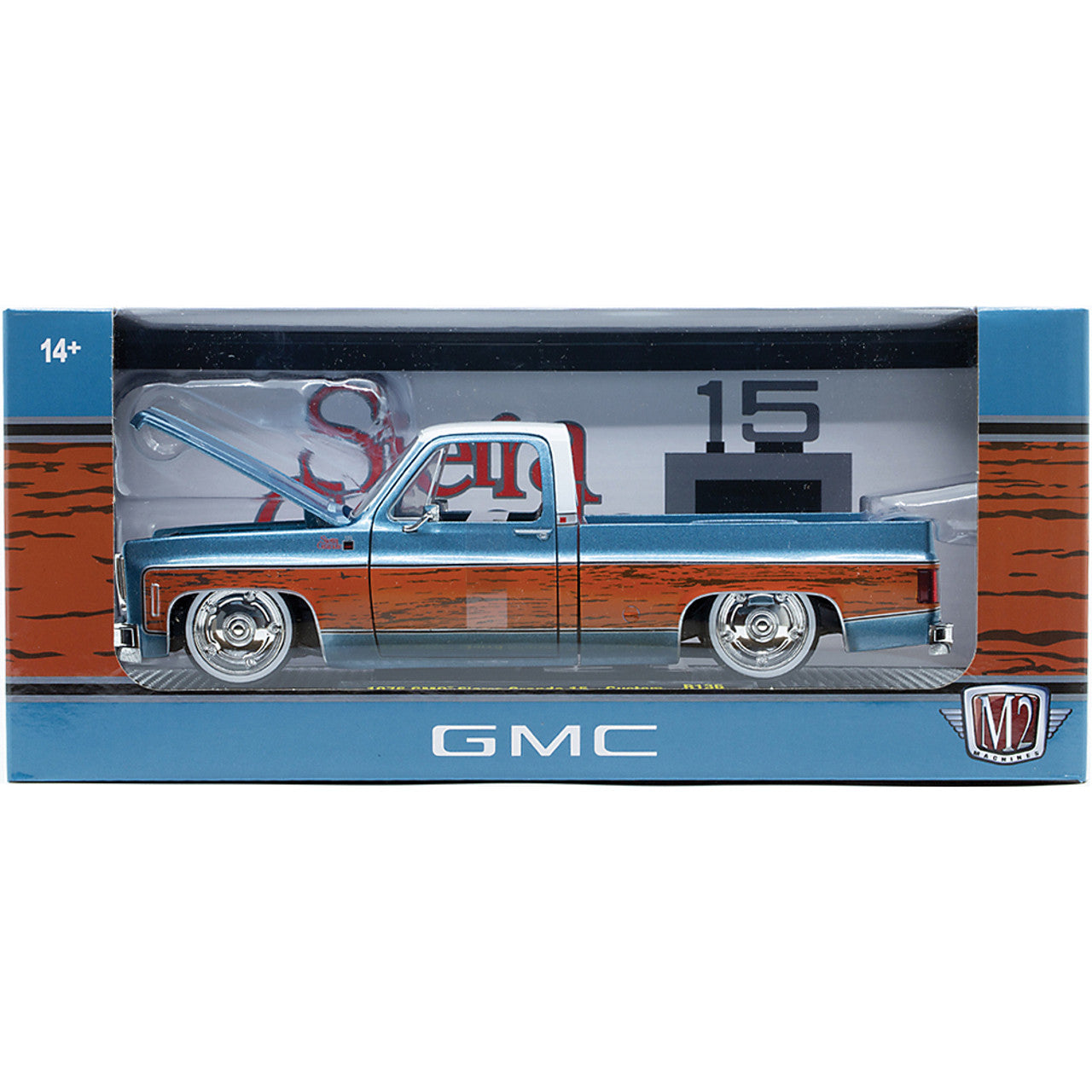 M2 Machines 40300-136 1976 GMC Sierra Grande 15 Custom 1:24 – New