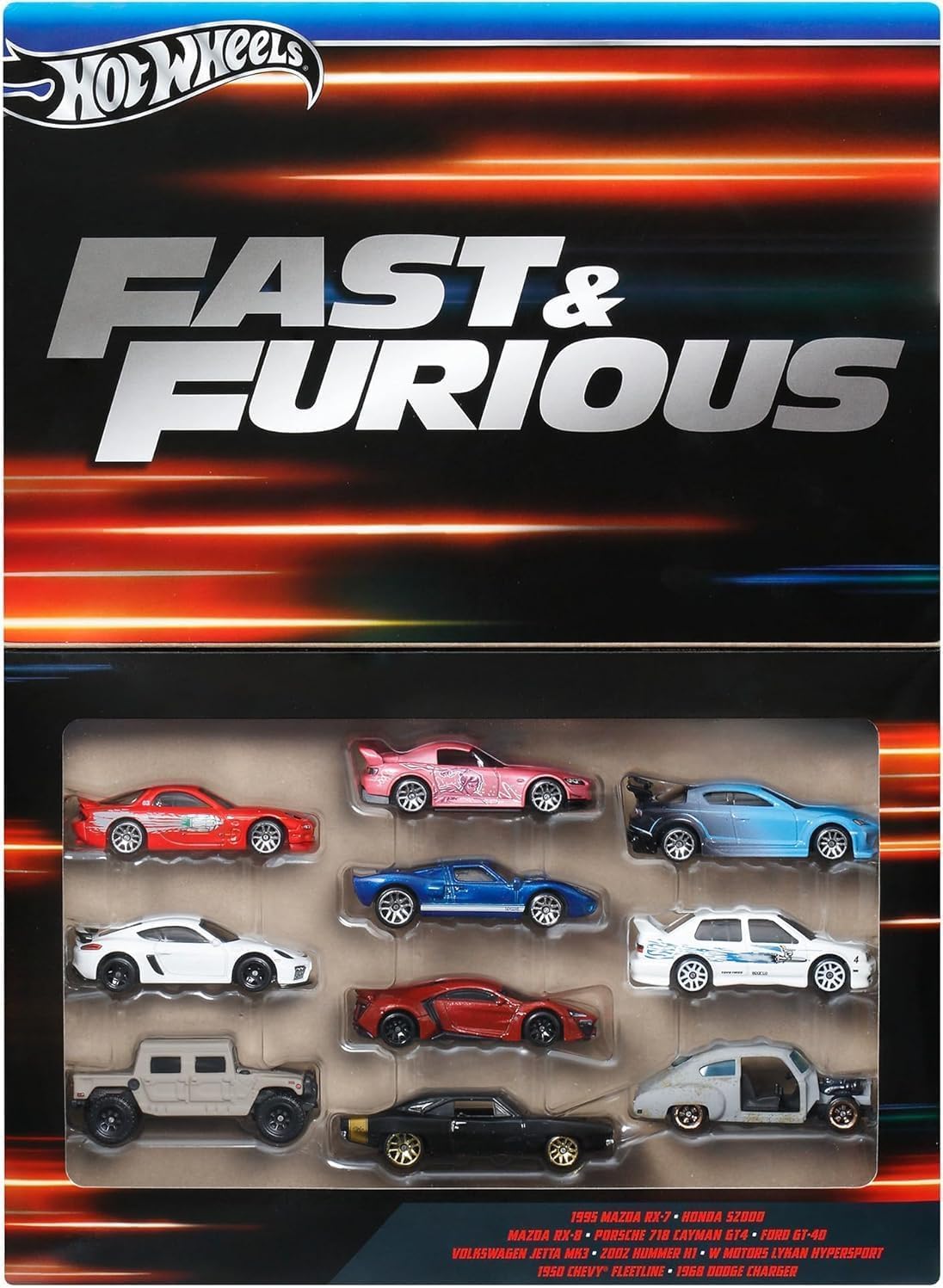 HWHVX27 Hot Wheels Fast & Furious 10-Pack – New Sun Racing
