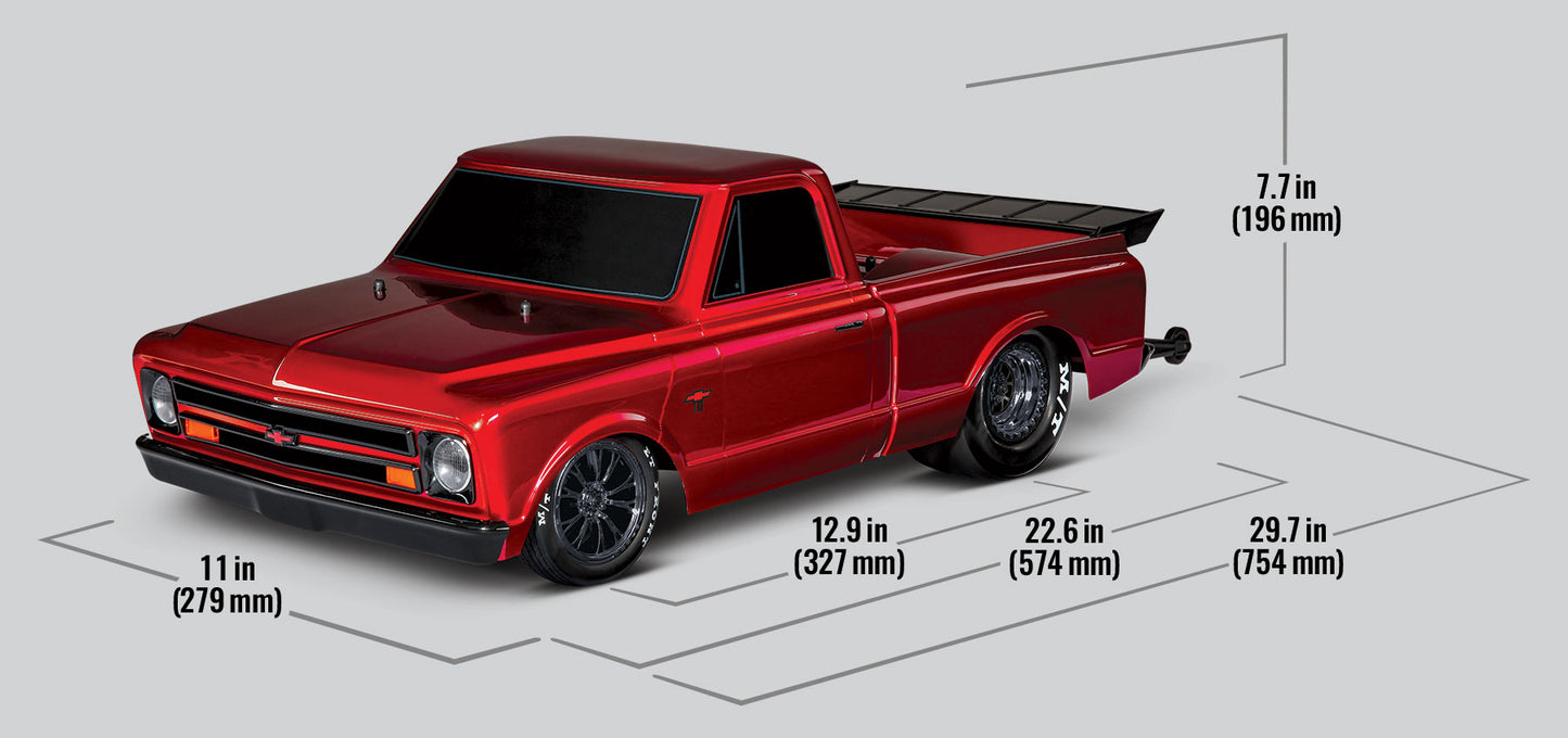 94376-74 Drag Slash Chevy C10 1/10 Scale Brushless Drag Truck
