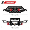 INJ4M-43FR INJORA CNC Aluminum Front Rear Bumpers V2 for 1/18 TRX4M Bronco (4M-43)