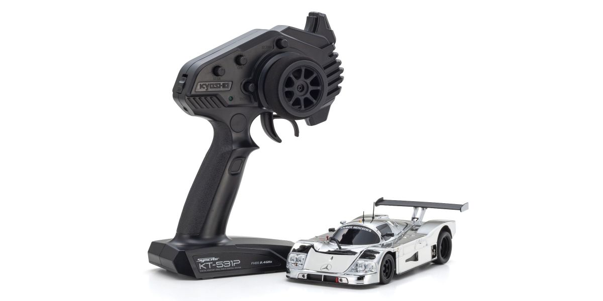 KYO32362CRG Kyosho MR-04 RWD Mini-Z Readyset w/Sauber-Mercedes C9 Body (Chrome Silver)