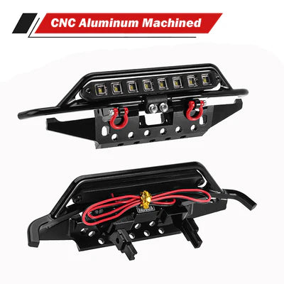INJ4M-43FR INJORA CNC Aluminum Front Rear Bumpers V2 for 1/18 TRX4M Bronco (4M-43)