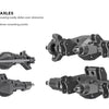 RER13033 XR247 Pre-Assembled Axle Kit(1set)