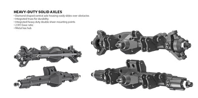 RER13033 XR247 Pre-Assembled Axle Kit(1set)