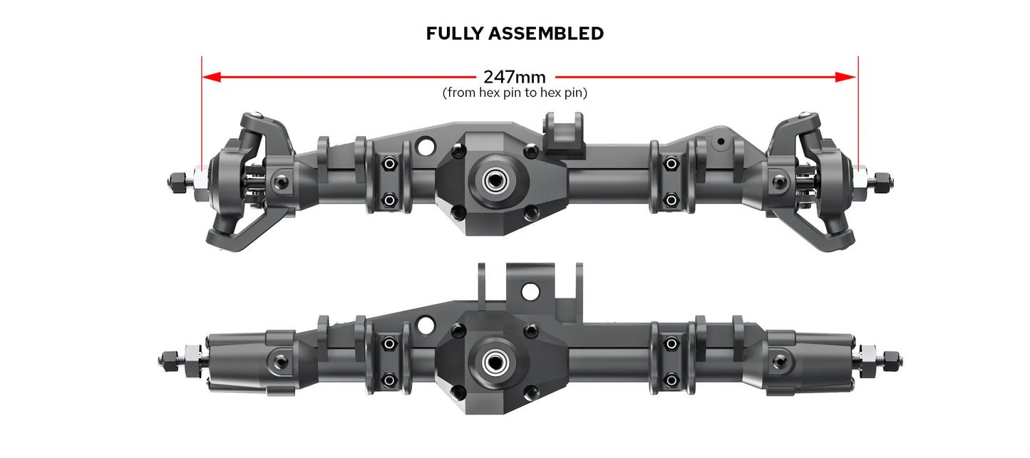 RER13033 XR247 Pre-Assembled Axle Kit(1set)