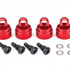3767X Shock Caps Alum. Red