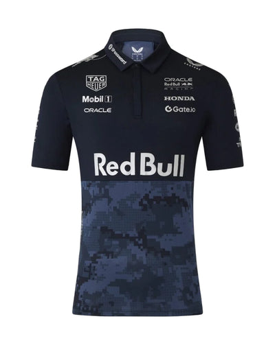 TU14428 Red Bull Racing F1 x HypeBeast 2025 Special Edition Track Polo Shirt - Navy