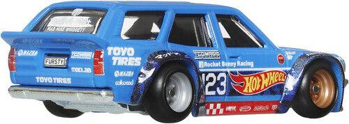 HWJBK50 Hot Wheels Premium Ronin Run II Mad Mike Mazda RX-3 Wagon/Remorque
