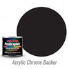 5044 Black Acrylic Chrome Backer