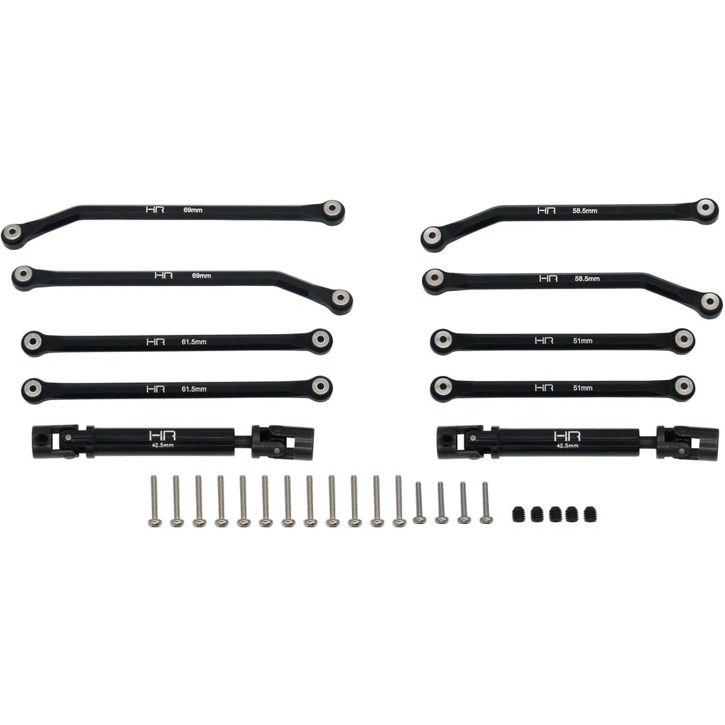 HRSXTF133LC Aluminum 8 Link Drive Set for (155mm LCG) Scx 24