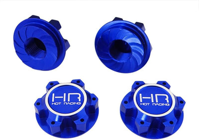 HRXMX10N06 Aluminum Serrated 25mm Hex Wheel Nuts 4 X-Maxx