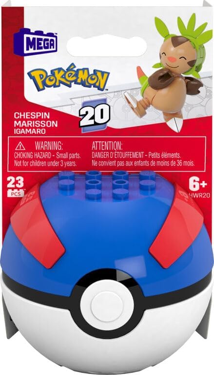 HWR20 Mega Construx Pokeball Chespin