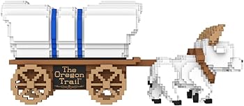 FU80280 The Oregon Trail Oxen and Wagon