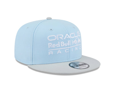 60614352 Red Bull Racing F1 New Era 9Fifty 2T Color Flat Brim Hat - Navy/Light Blue - Light Blue