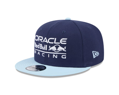60614880 Red Bull Racing F1 New Era 9Fifty 2T Color Flat Brinm Hat - Navy/Light Blue - Blue