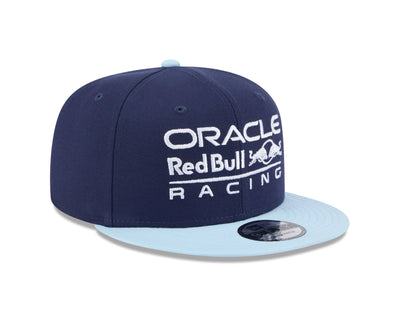 60614880 Red Bull Racing F1 New Era 9Fifty 2T Color Flat Brinm Hat - Navy/Light Blue - Blue