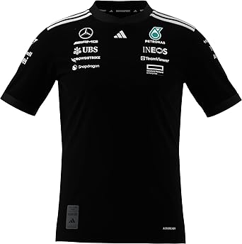 JW5361 Mercedes AMG Petronas Formula 1 2025 Men's Team Driver Jersey - Black -