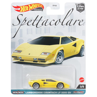 HWFPY86 Lamborghini Countach Yellow Spettacolare