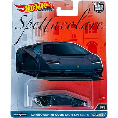 HWFPY86 Chase! Black Lamborghini Spettacolare