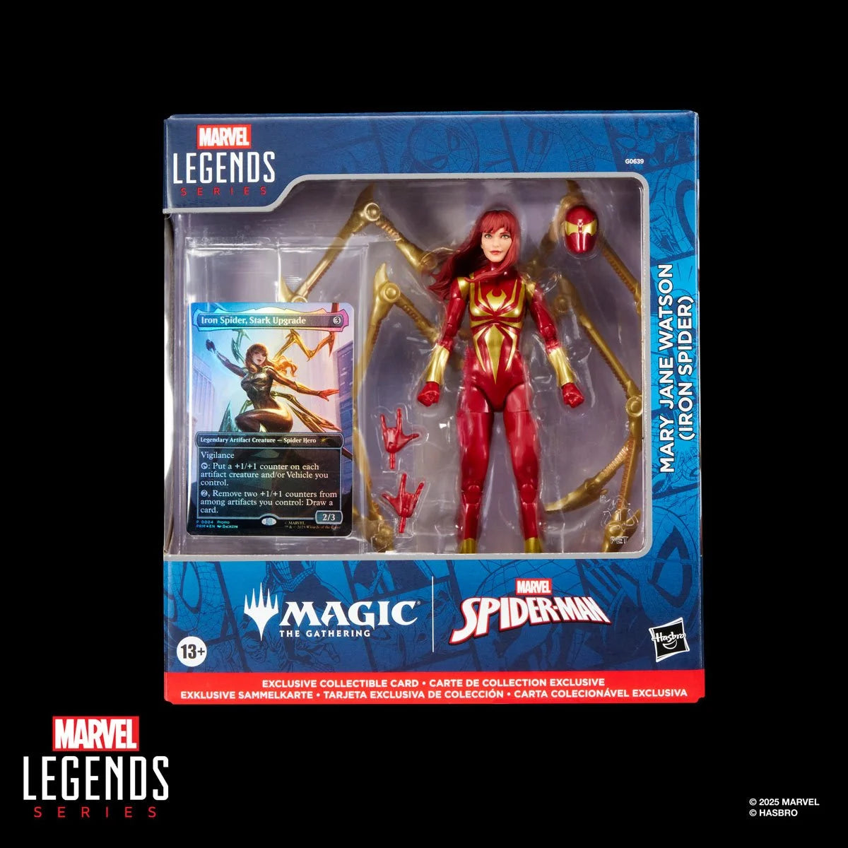 HSG0639 Spider-Man Marvel Legends Magic: The Gathering Mary Jane Watson (Iron Spider) 6-Inch Action Figure and Card