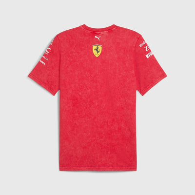 701230148 Scuderia Ferrari F1 Special Edition Las Vegas GP Team T-Shirt - Desert Sun Red
