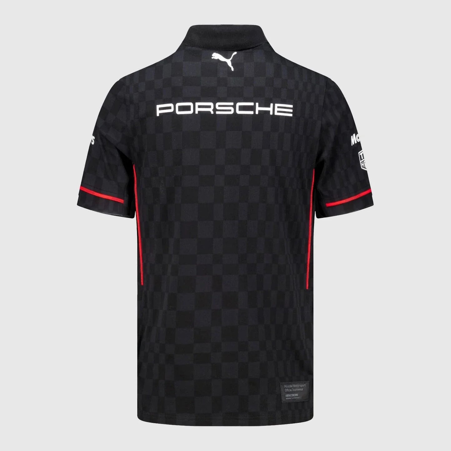 701232121 Porsche Motorsport Men's Team Polo Shirt - Black