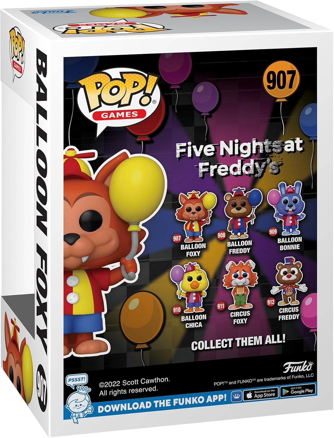 FU67627 FNAF Balloon Foxy