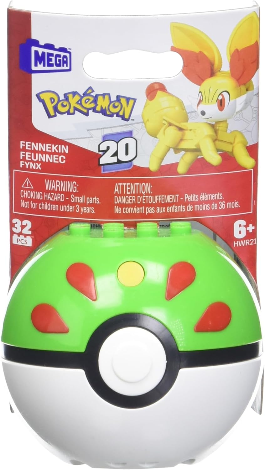 HWR20 Mega Construx Pokeball Fennekin