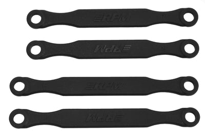 RPM72122 RPM Camber Link Set for Traxxas® Stampede®/Slash®/Rustler® 4x4 BL-2s™ (Black) (Front/Rear)
