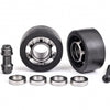 7775A Wheels, wheelie bar, 6061-T6 aluminum (dark titanium-anodized)