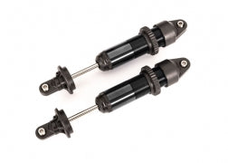 7861A Shocks, GTX, medium (aluminum, black-anodized) (fully assembled w/o springs) (2)