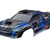 7869-BLUE Body, XRT® Ultimate, blue (painted, decals applied) (assembled with front & rear body supports for clipless mounting, roof & hood skid pads)
