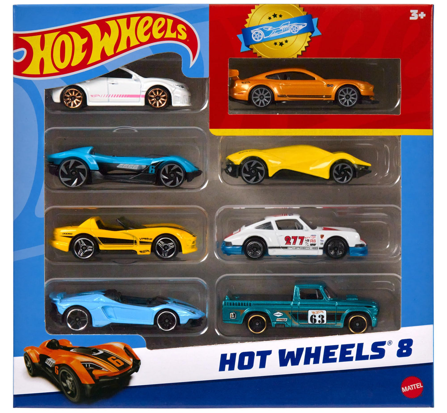 HWHPV78 Basic Car 8Pk