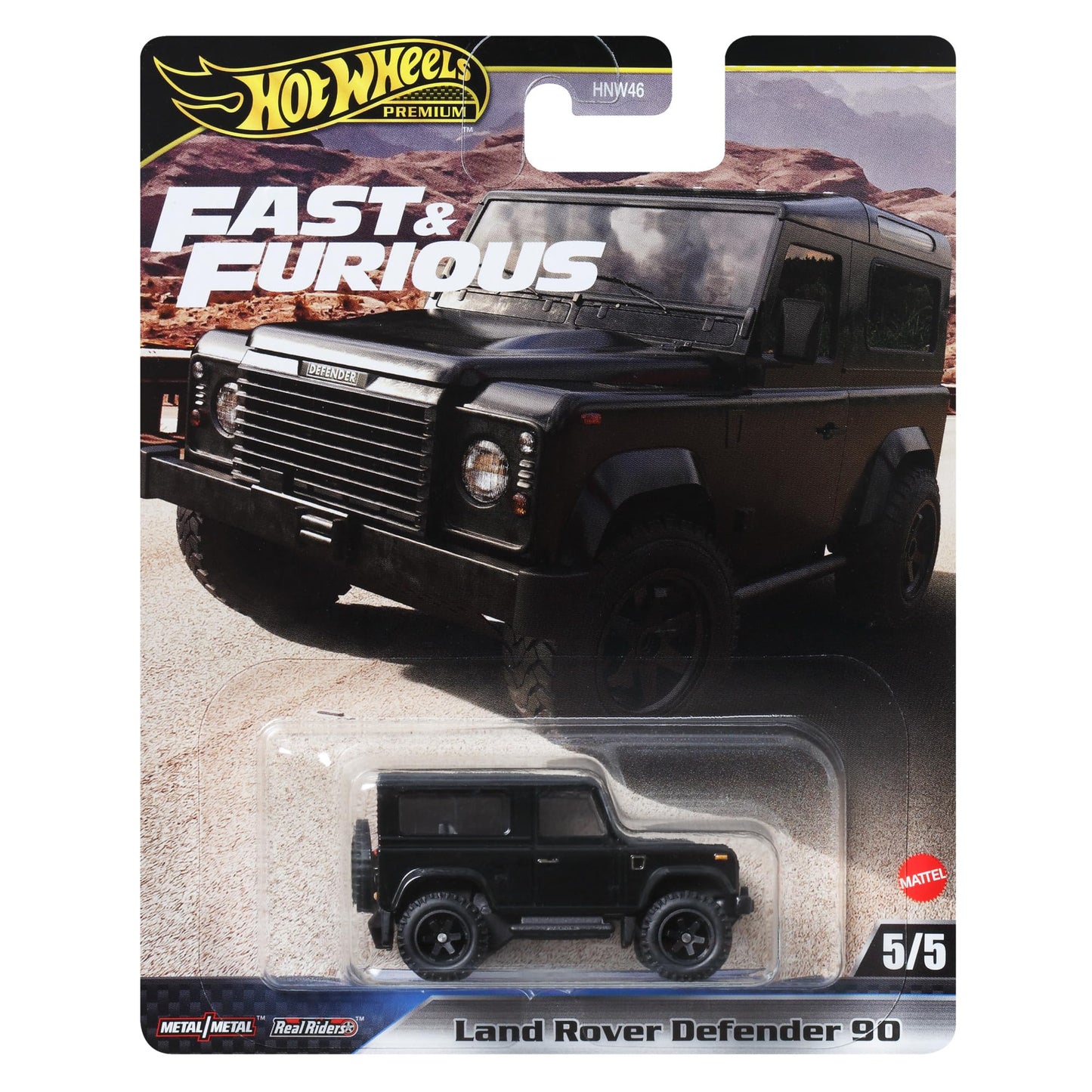 HWHNW46 Fast & Furious Land Rover Defender 90 Black