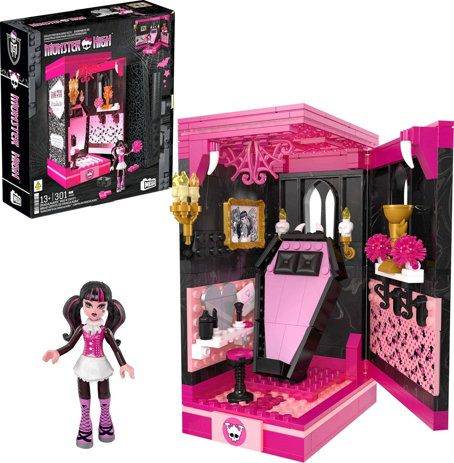 HXJ88 Mega Monster High Draculaura Boo-K