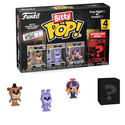 FU73046 FNAF Freddy Bitty Pop 4 Pack