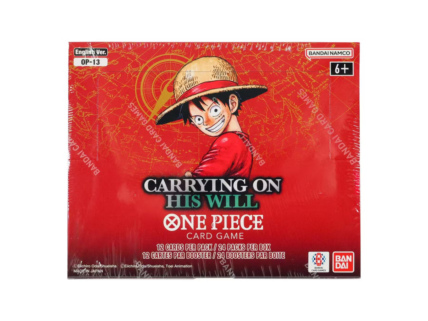 BJP2802360 One Piece Card Game "CARRYING ON HIS WILL"  [OP-13]