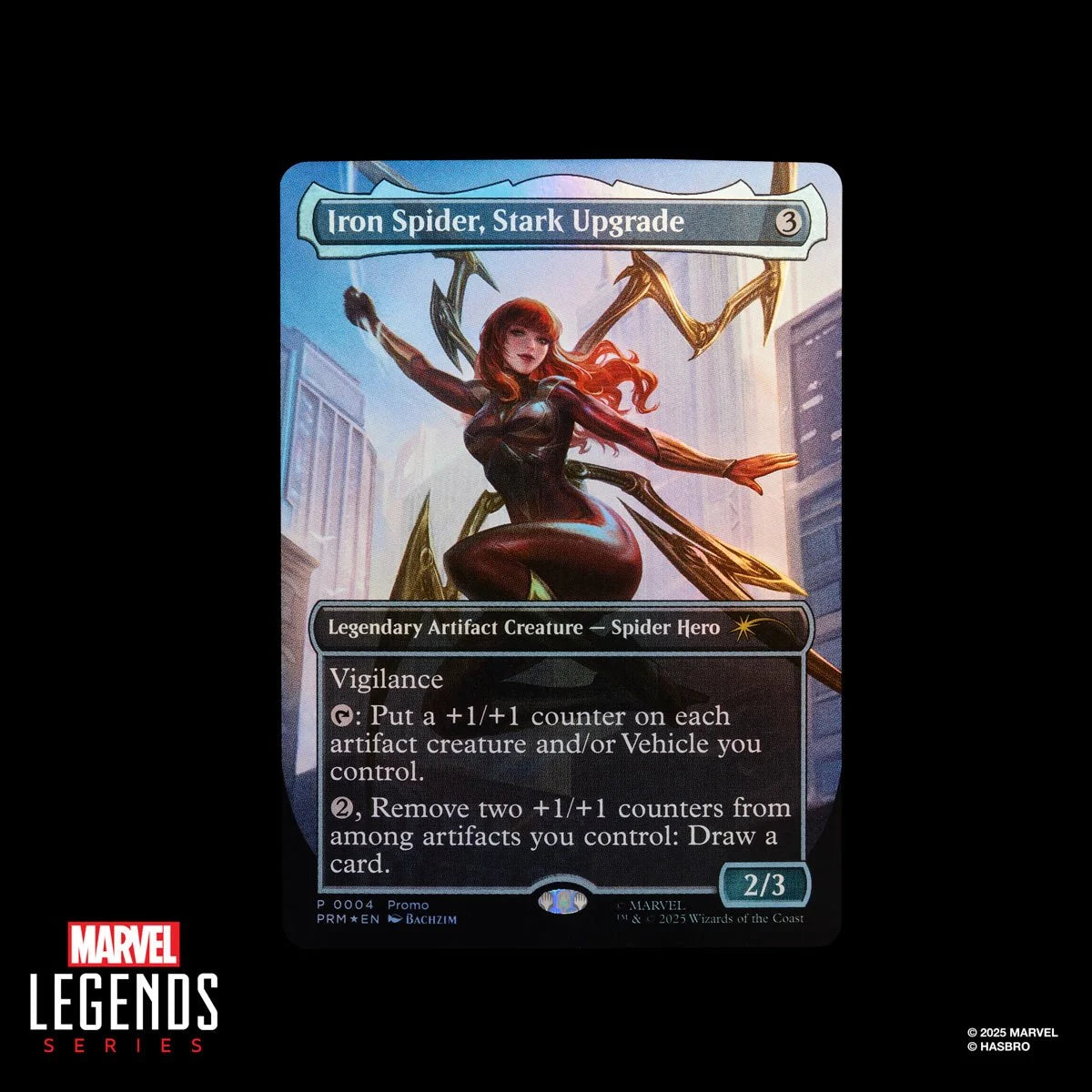 HSG0639 Spider-Man Marvel Legends Magic: The Gathering Mary Jane Watson (Iron Spider) 6-Inch Action Figure and Card