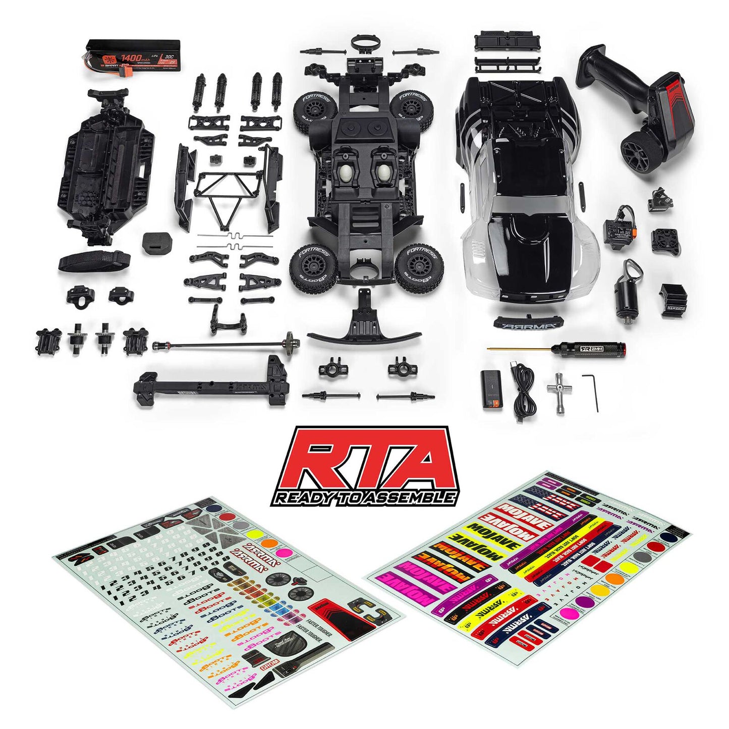 ARA2104 1/16 MOJAVE GROM 4X4 RTR Brushed Desert Truck (Battery & Charger Included)