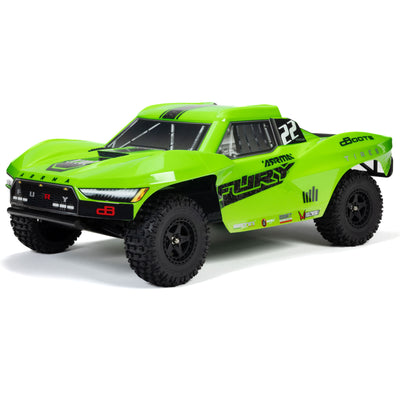 ARA3221T1 Arrma 1/10 FURY 2WD RTR Brushed Short Course Truck, Green
