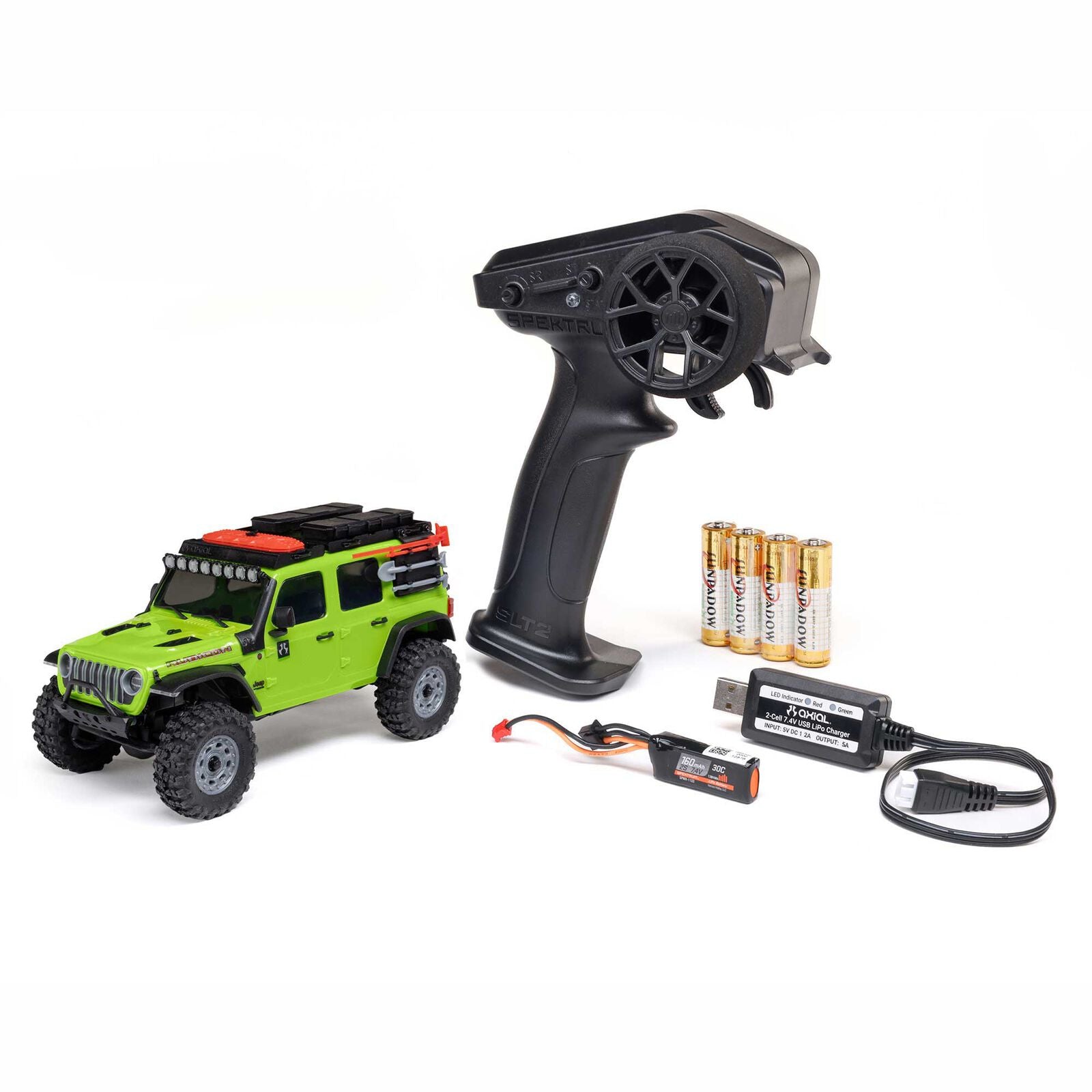 AXI-2261 1/30 SCX30 Jeep Wrangler JLU 4X4 RTR Brushed Rock Crawler