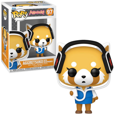 FU90392 Aggretsuko with Headphones