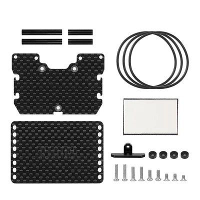 INJ4M-103 INJORA Double Decker Carbon Fiber Tray Battery ESC Receiver Tray for 1/18 TRX4M