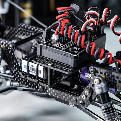 INJ4M-103 INJORA Double Decker Carbon Fiber Tray Battery ESC Receiver Tray for 1/18 TRX4M