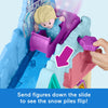 Send Figures Down the Slide to see the snow piles flip