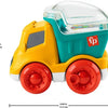 Bright colors and fun sounds stimulate visual and auditory development