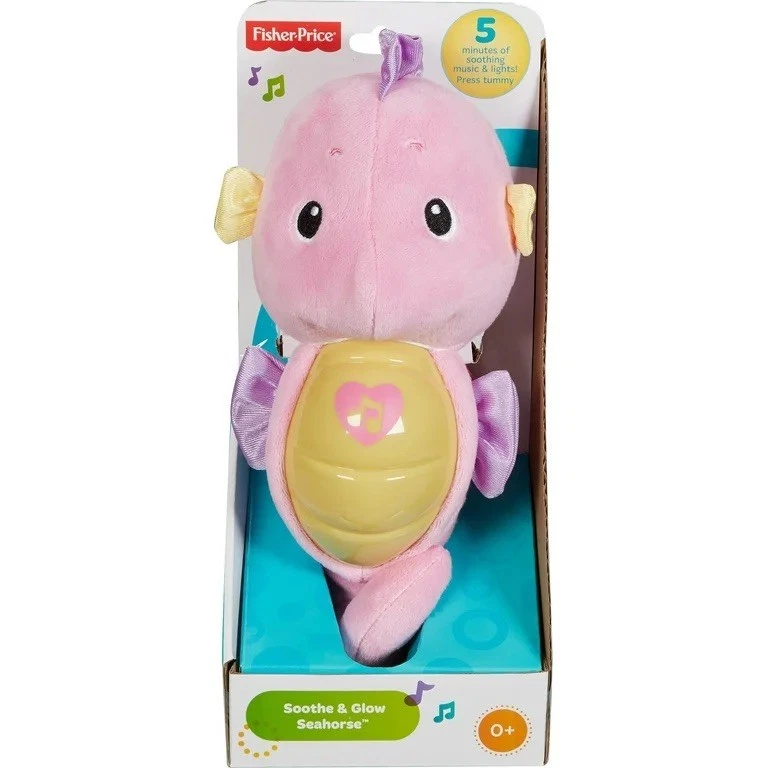Fisher-Price plush seahorse toy in packaging 