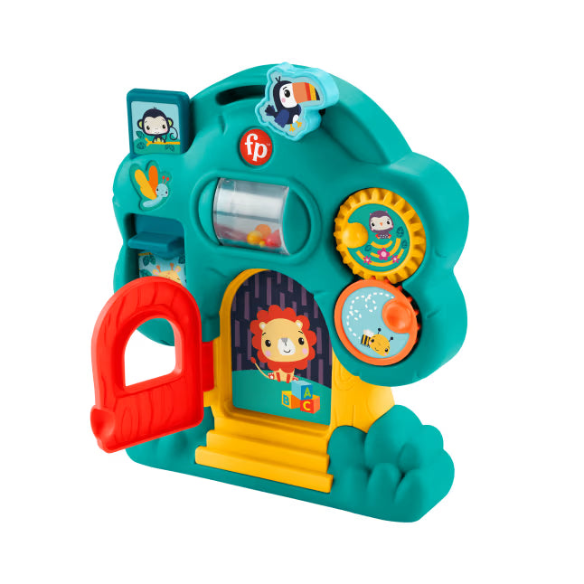 Fisher-Price Animal Friends Discovery Treehouse activity toy with interactive features