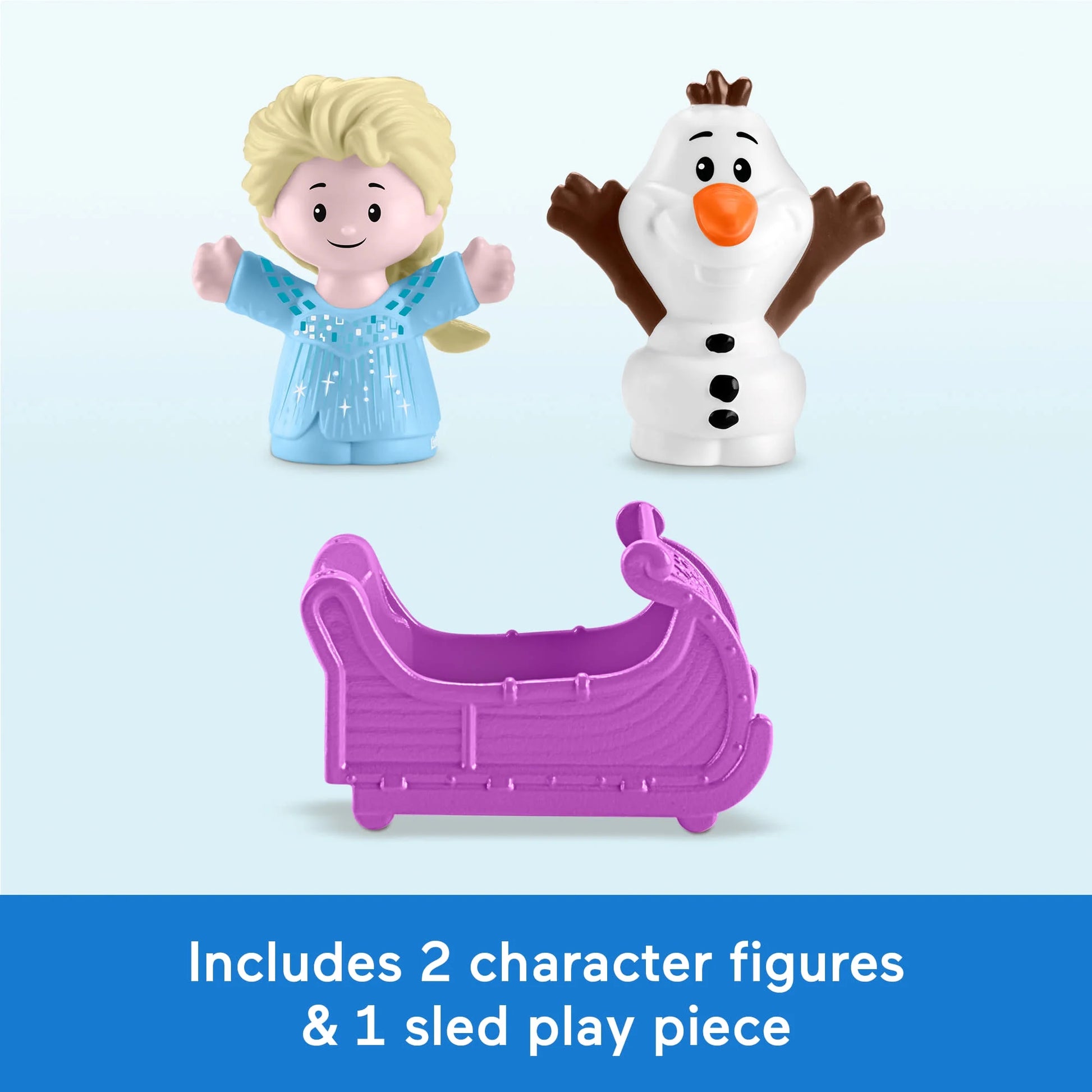 Include 2 character figures and 1 sled play piece