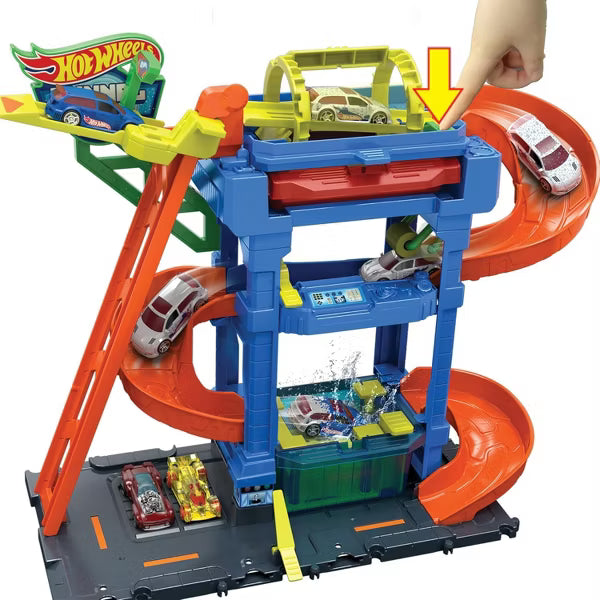 HWHTN80 Hot Wheels City Tunnel Twist Car Wash